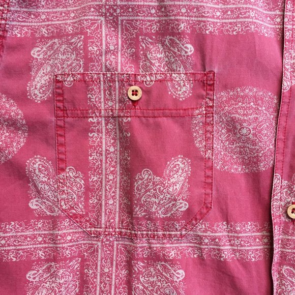 Red Bandana Print Shirt - Picture 2 of 8